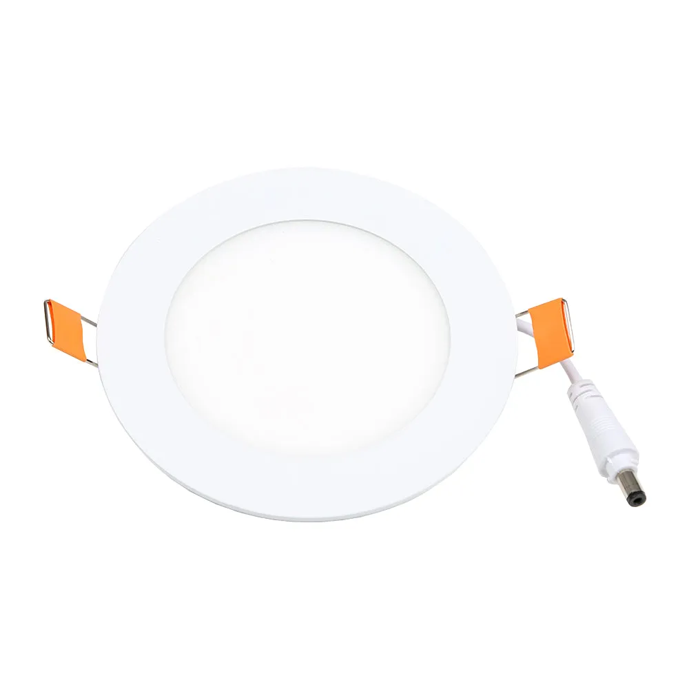 24W LED Round Recessed Ceiling Flat Panel Down Light Ultra Slim Lamp Cool White 3000K, 220mm Diameter, 30000 Hour Lifespan, Low Energy Consumption