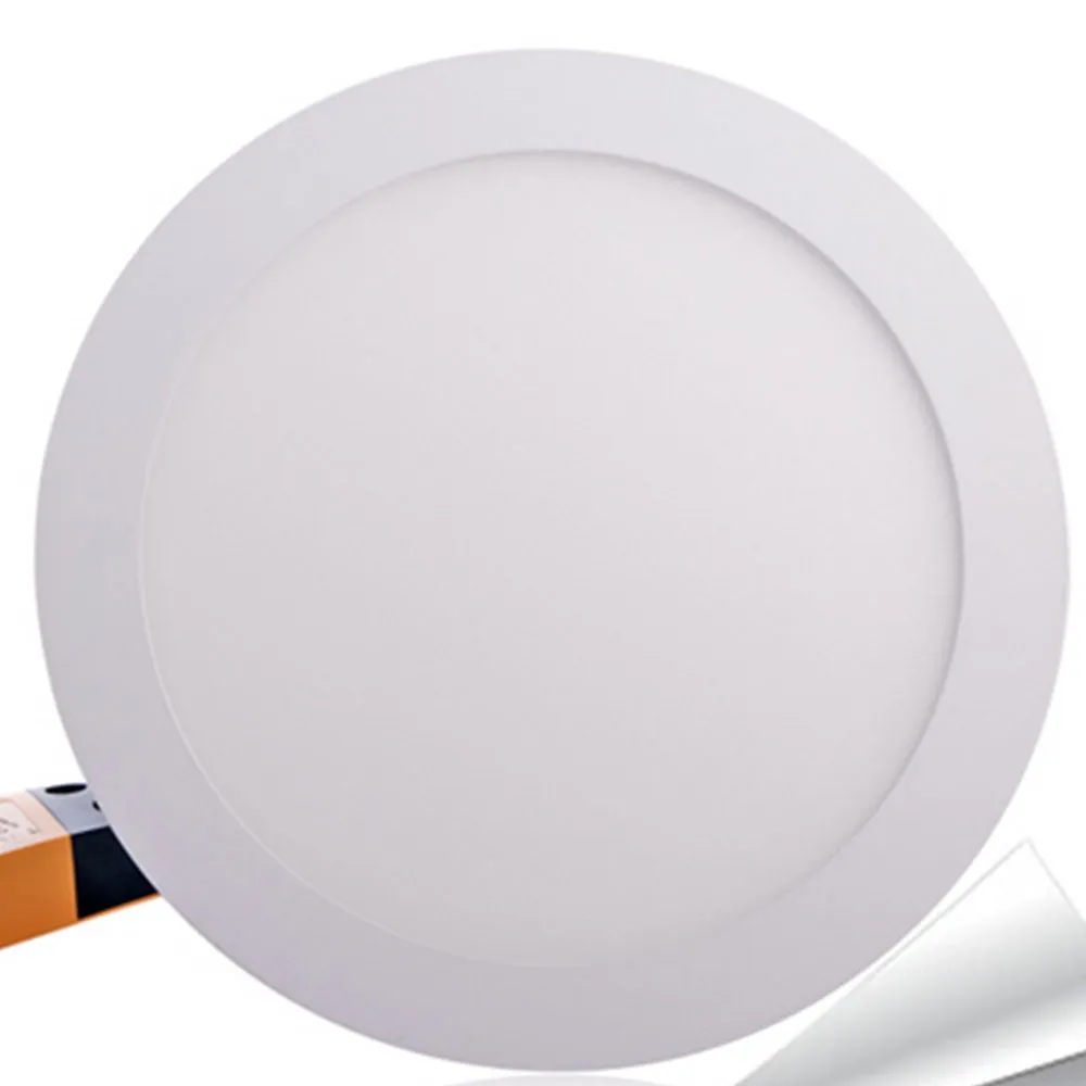 24W LED Round Recessed Ceiling Flat Panel Down Light Ultra Slim Lamp Cool White 3000K, 220mm Diameter, 30000 Hour Lifespan, Low Energy Consumption