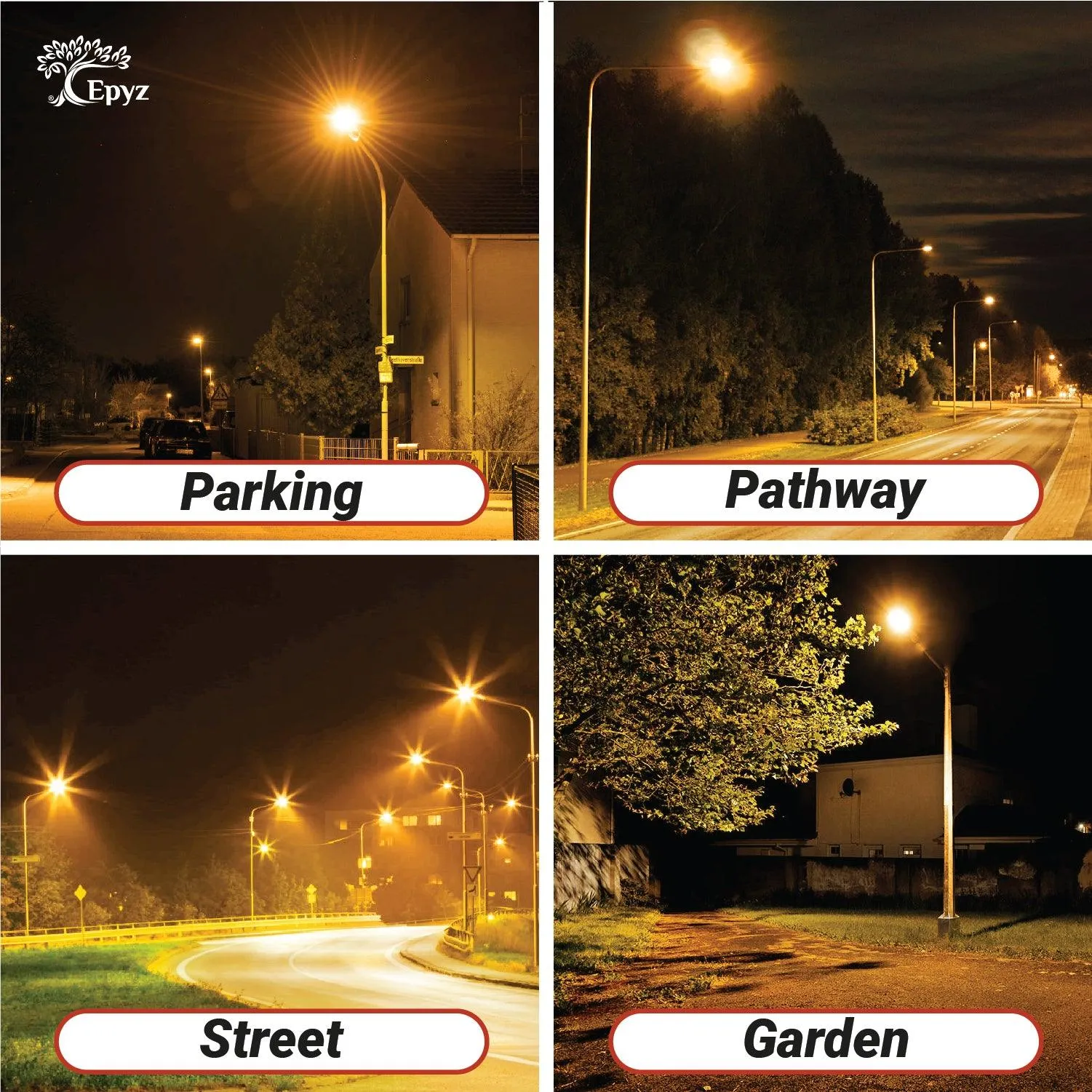 30 Watt Solar Street Light (Warm Light)