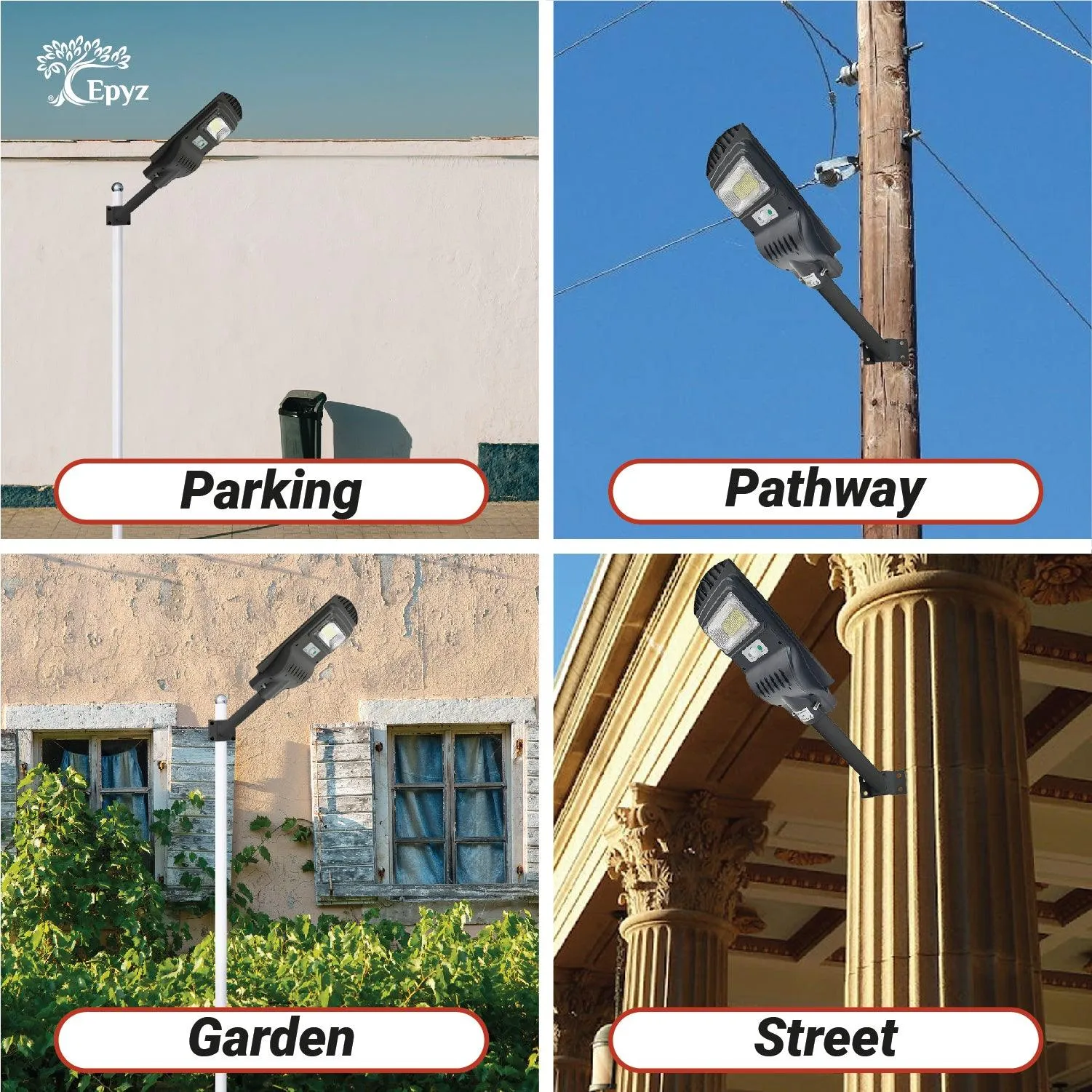 30 Watt Solar Street Light (Warm Light)