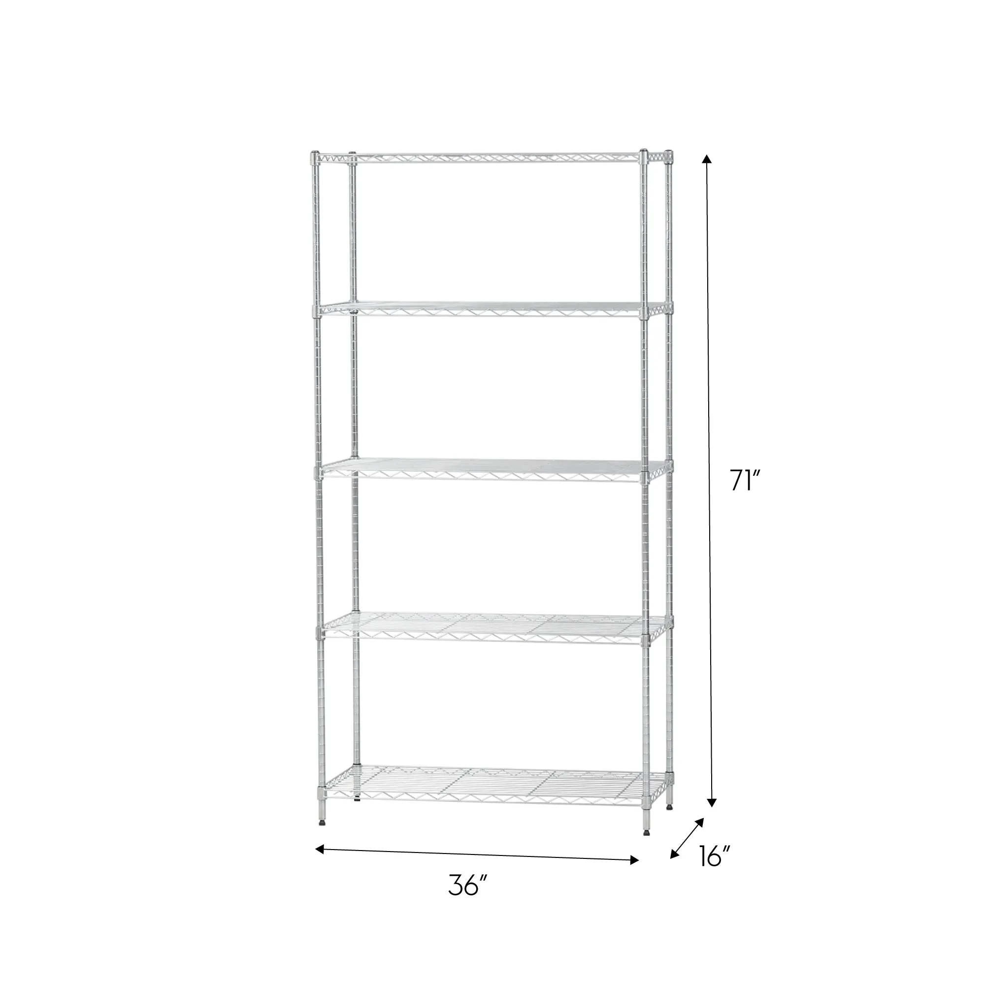 5-Shelves Wire Storage Unit