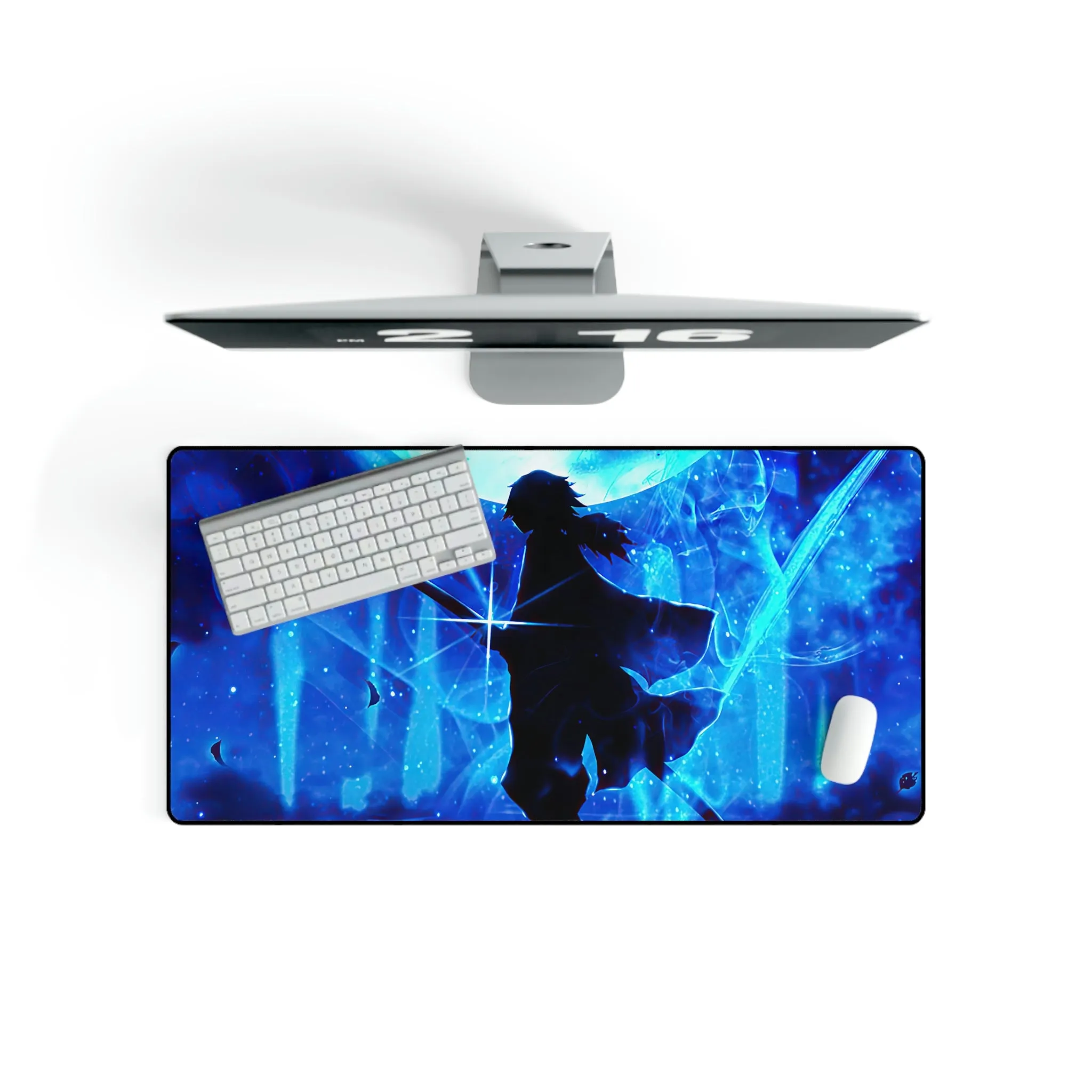 #8.1022, Demon Slayer, Giyu Tomioka, Silhouette, Mouse Pad (Desk Mat)