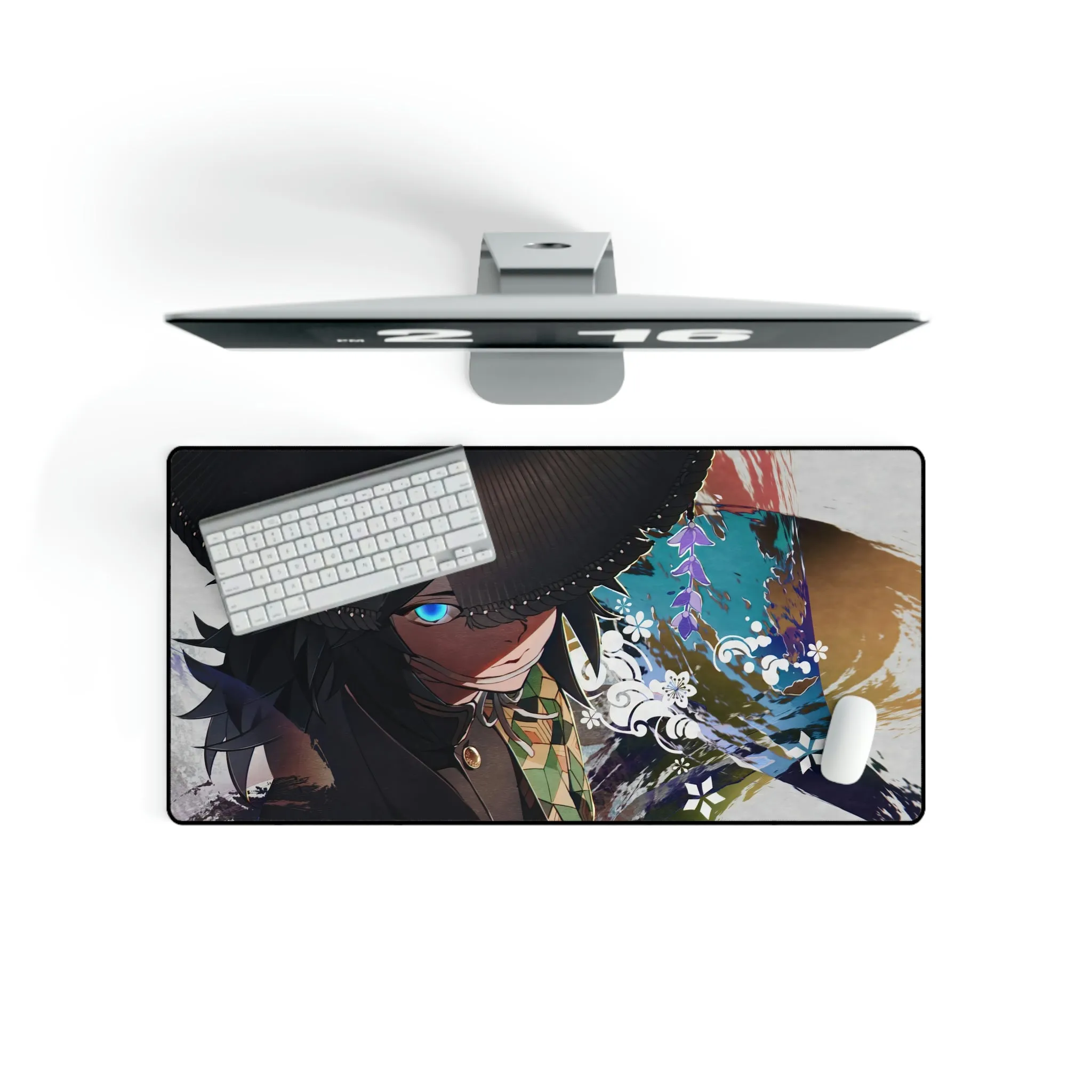 #8.1025, Giyu Tomioka, Demon Slayer, Kimetsu no Yaiba, Mouse Pad (Desk Mat)