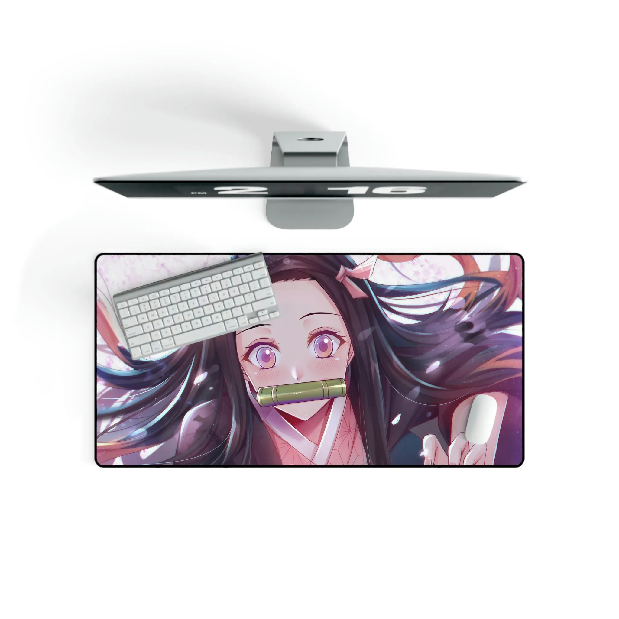 #8.1037, Demon Slayer, Nezuko Kamado, Mouse Pad (Desk Mat)