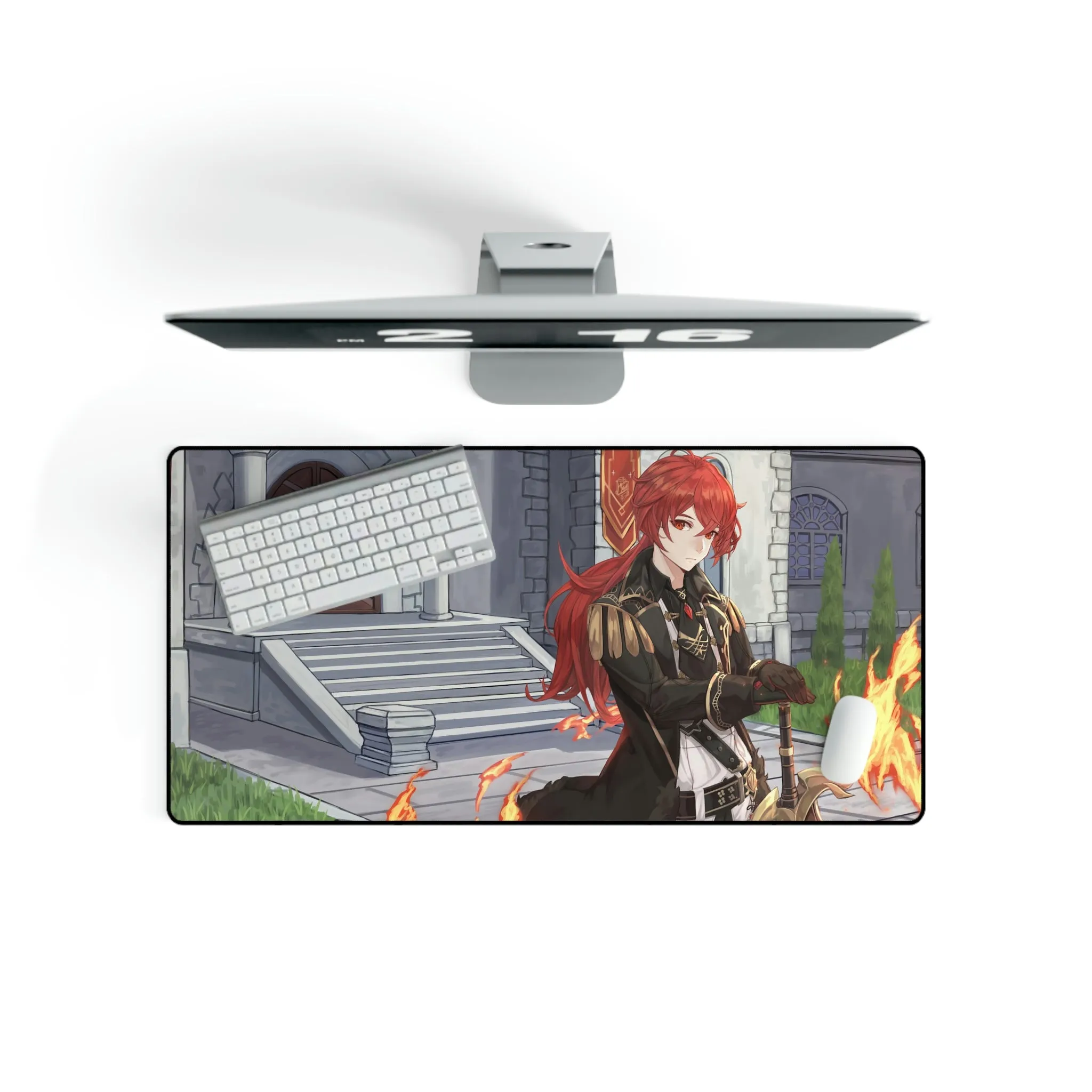 #8.1641, Genshin Impact, Diluc, Mouse Pad (Desk Mat)