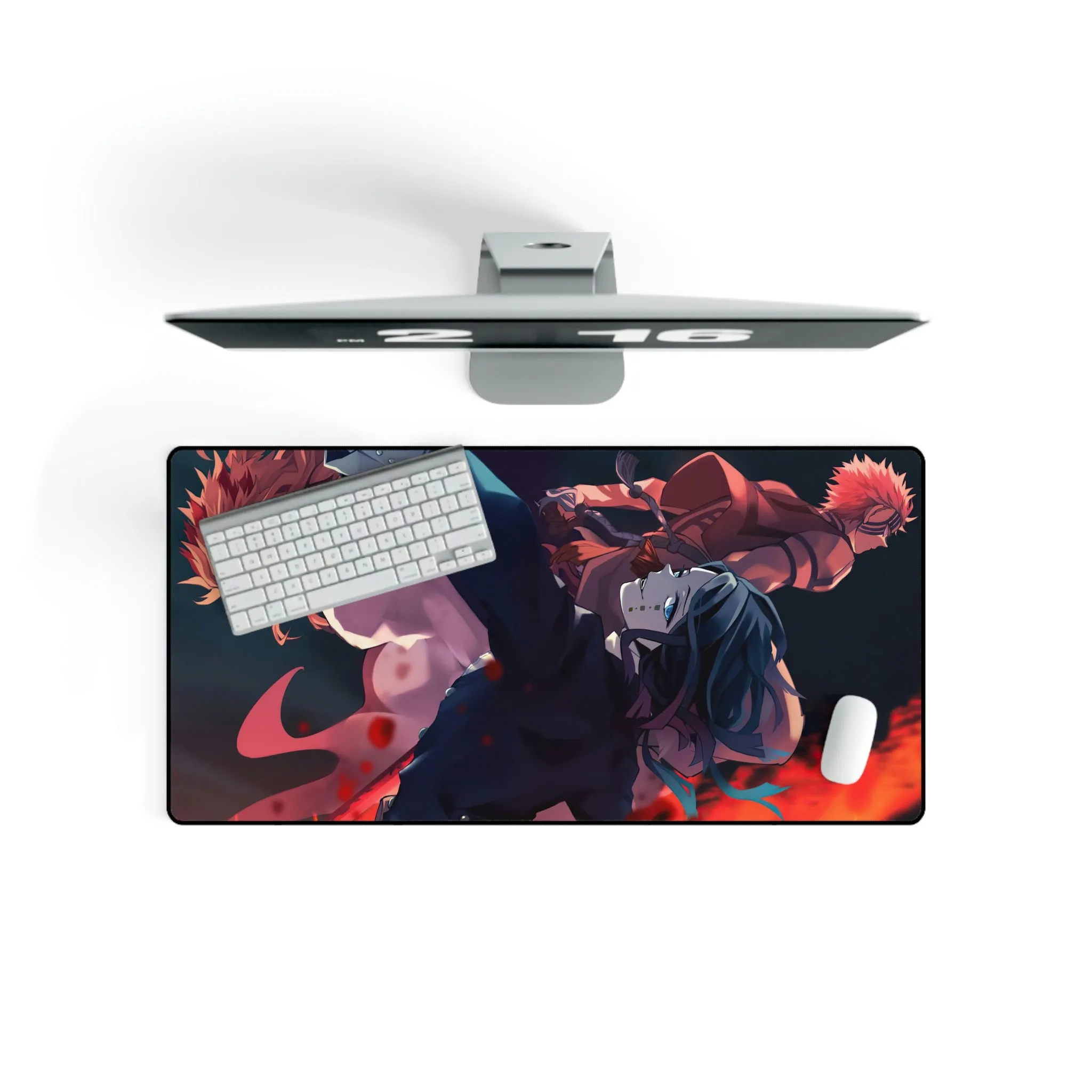 #8.998, Enmu, Kyojuro, Demon Slayer, Kimetsu no Yaiba, Mugen Train, Mouse Pad (Desk Mat)