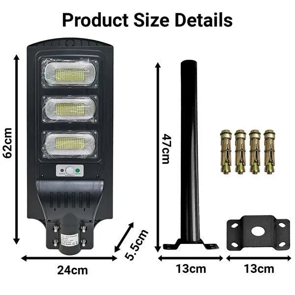 90 Watt Solar Street Light (White Light)