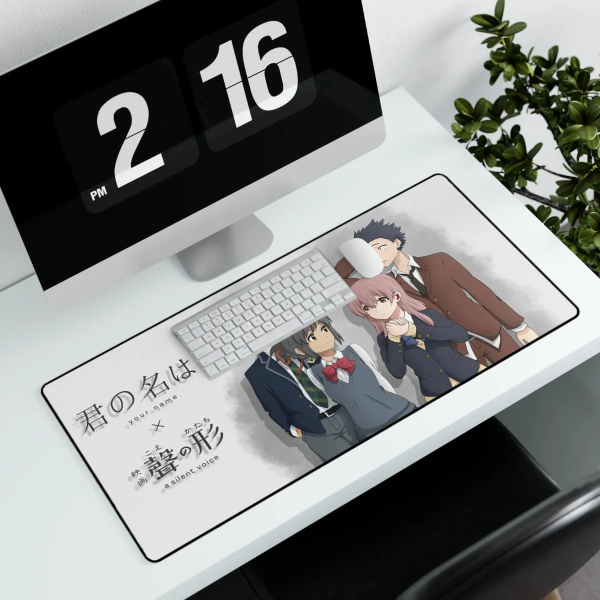 A Silent Voice   Your Name. Mouse Pad (Desk Mat)