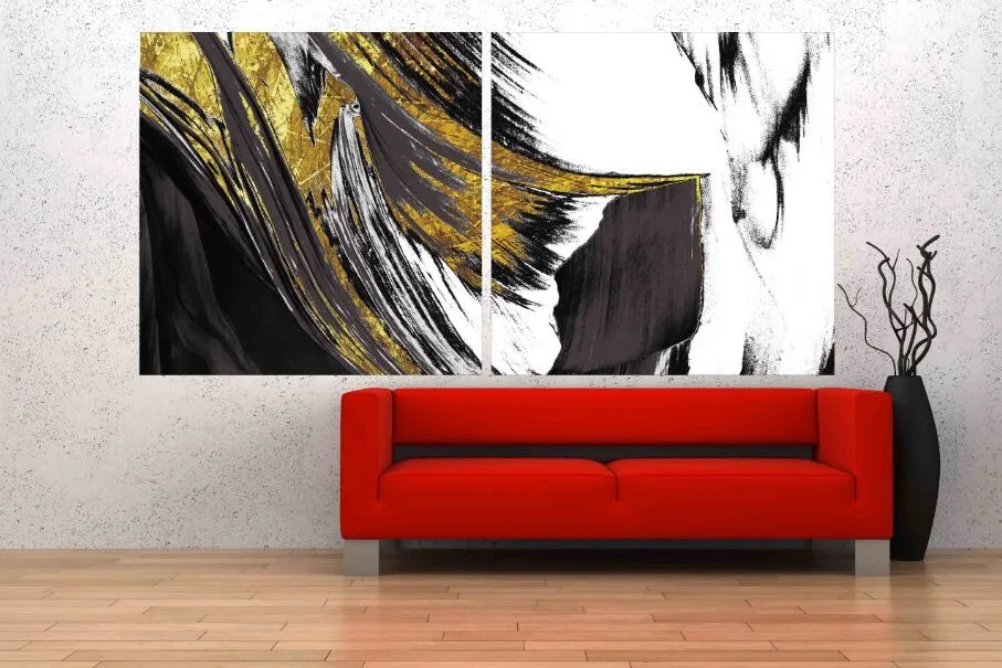 Abstract art print Modern abstract art Multi panel canvas room wall decor Abstract wall art Abstract painting Extra large wall art