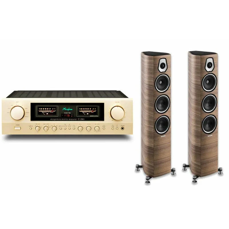 Accuphase E-280 Integrated Amplifier and Sonus Faber Sonetto III High-Performance Speakers Music System