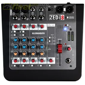 Allen & Heath ZEDi8 Stereo Channel Mixer with USB in/out