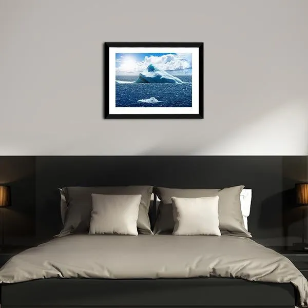 Antarctic Ice Island In Atlantic Ocean Canvas Wall Art