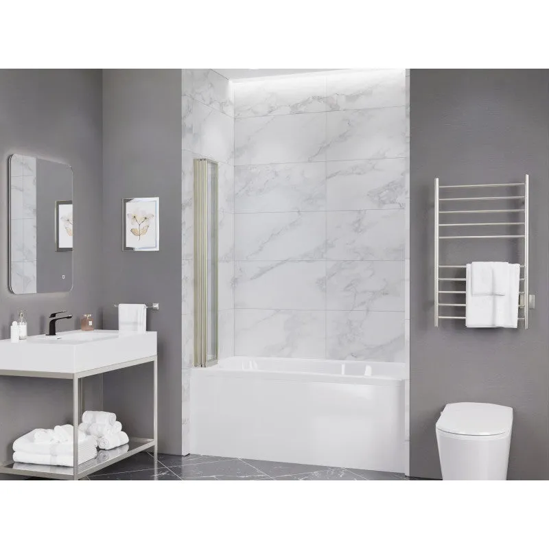 ANZZI 56-in. x 33-in. Accordion-Style Bathtub Shower Door