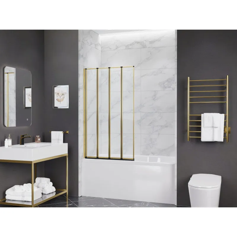 ANZZI 56-in. x 33-in. Accordion-Style Bathtub Shower Door