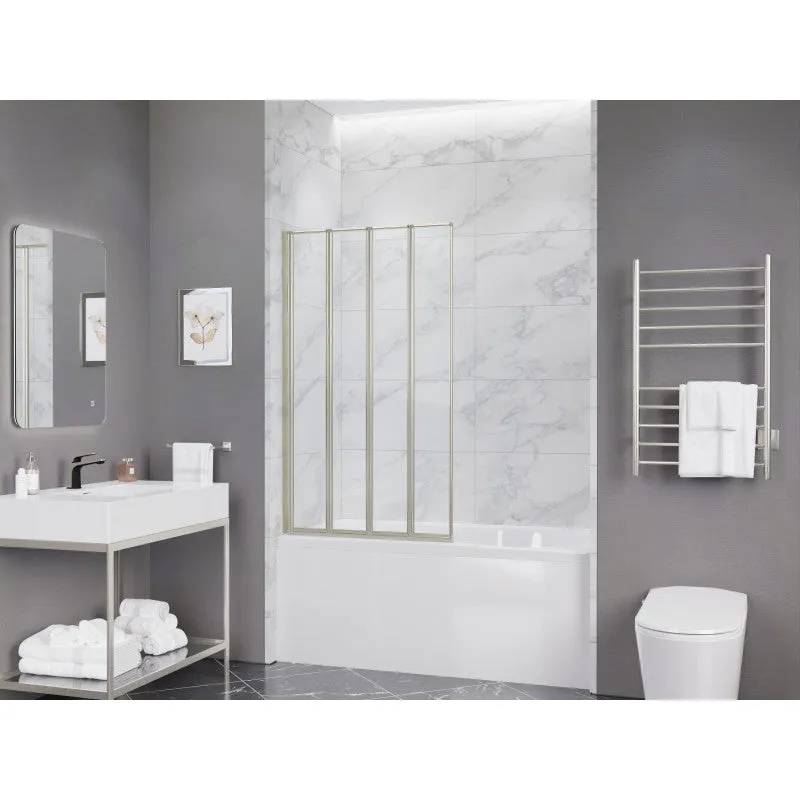 ANZZI 56-in. x 33-in. Accordion-Style Bathtub Shower Door