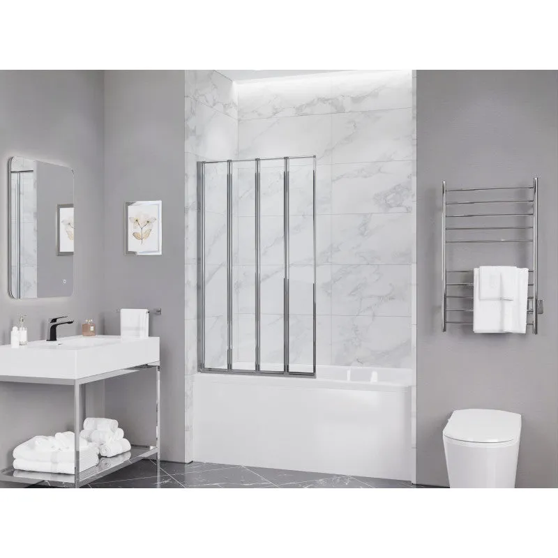 ANZZI 56-in. x 33-in. Accordion-Style Bathtub Shower Door