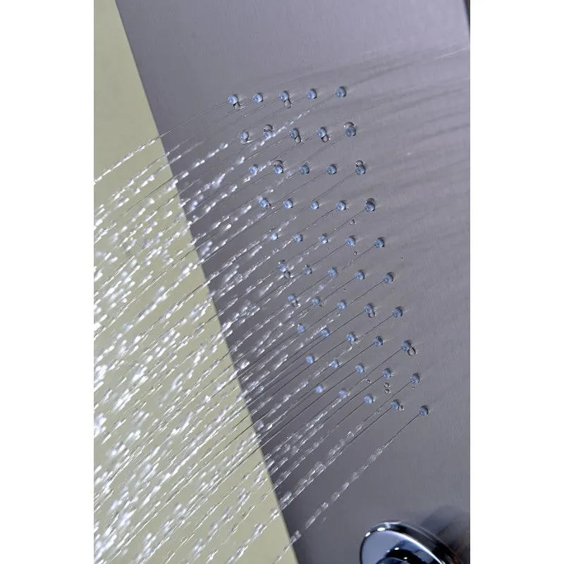 Arc Shower Panel in Stainless Steel