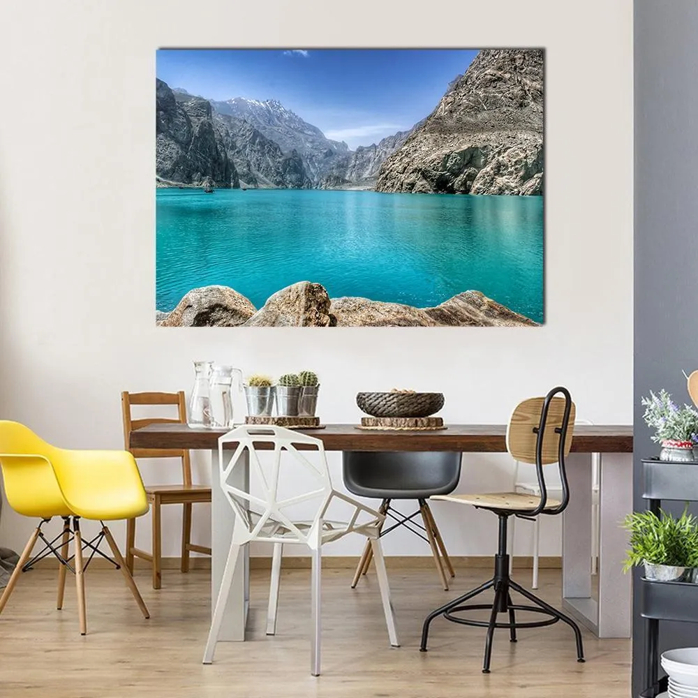 Attabad Lake In Pakistan Canvas Wall Art