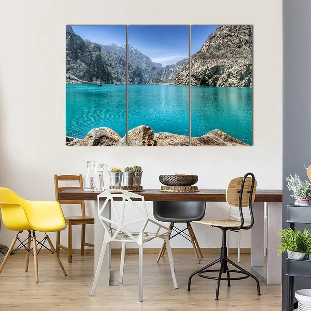 Attabad Lake In Pakistan Canvas Wall Art