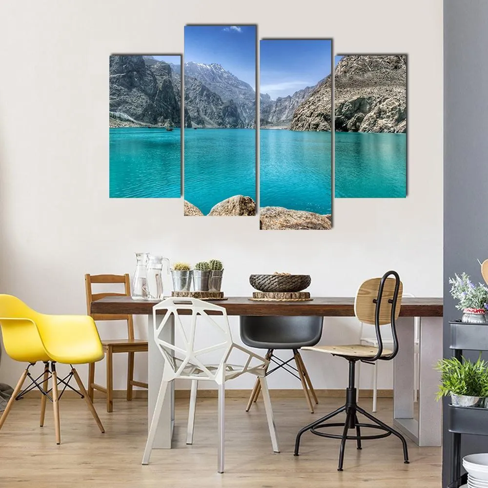 Attabad Lake In Pakistan Canvas Wall Art