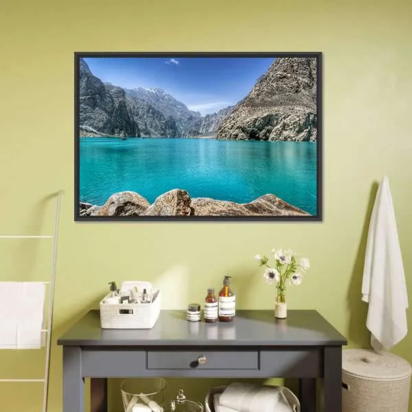 Attabad Lake In Pakistan Canvas Wall Art