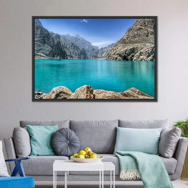 Attabad Lake In Pakistan Canvas Wall Art