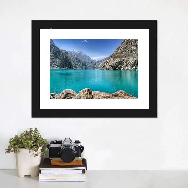 Attabad Lake In Pakistan Canvas Wall Art