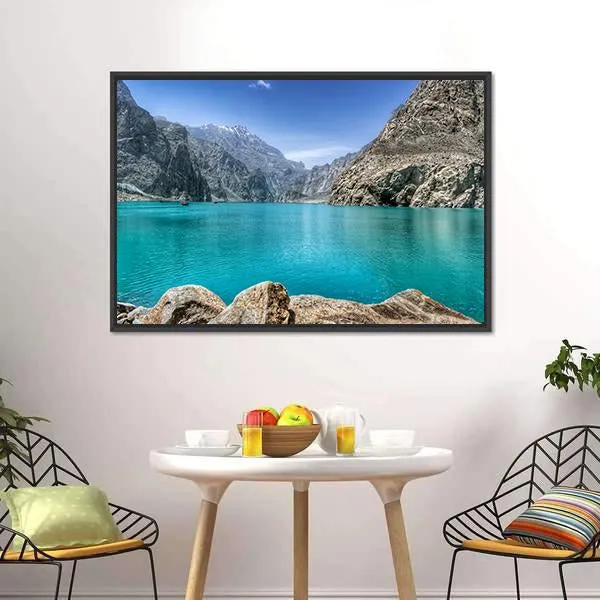 Attabad Lake In Pakistan Canvas Wall Art