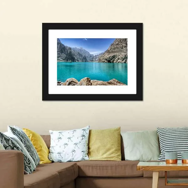 Attabad Lake In Pakistan Canvas Wall Art