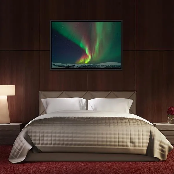 Aurora Borealis & Meteors Canvas Wall Art