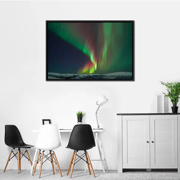 Aurora Borealis & Meteors Canvas Wall Art