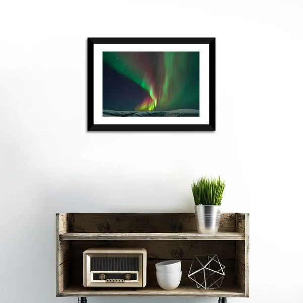 Aurora Borealis & Meteors Canvas Wall Art