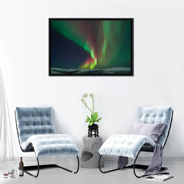 Aurora Borealis & Meteors Canvas Wall Art