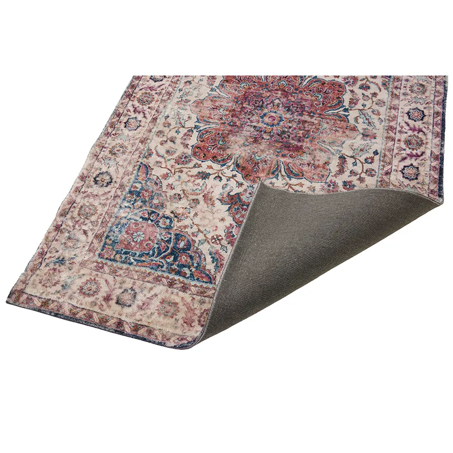 Babylon Multicolour Traditional Distressed Area Rug