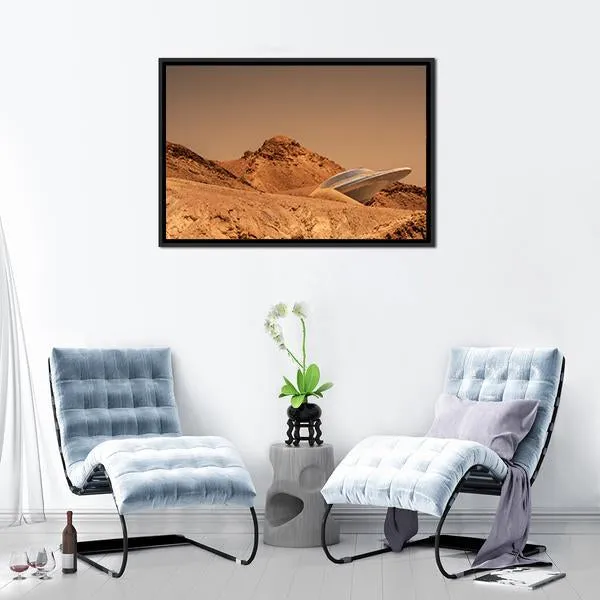 Beautiful View Of Mars Canvas Wall Art