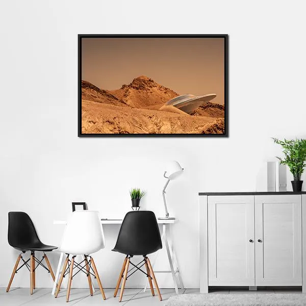 Beautiful View Of Mars Canvas Wall Art