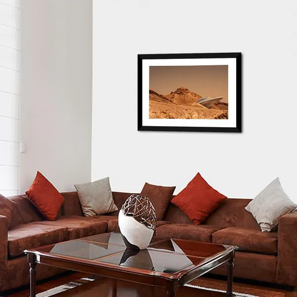 Beautiful View Of Mars Canvas Wall Art