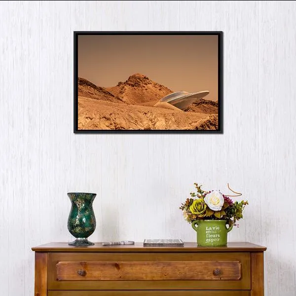 Beautiful View Of Mars Canvas Wall Art