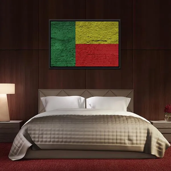 Benin Flag Canvas Wall Art