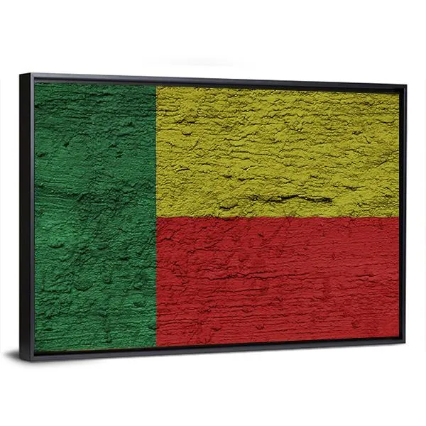 Benin Flag Canvas Wall Art