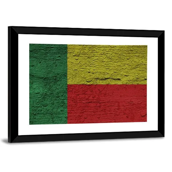 Benin Flag Canvas Wall Art