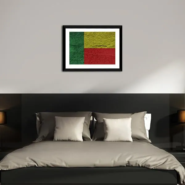 Benin Flag Canvas Wall Art