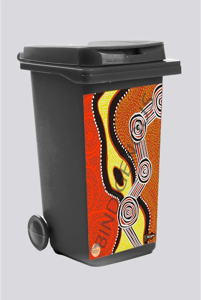 Bindigenous Maaya-li Dhawun Creations (Desert Journey) Bin Sticker (Fits 240L Bin)