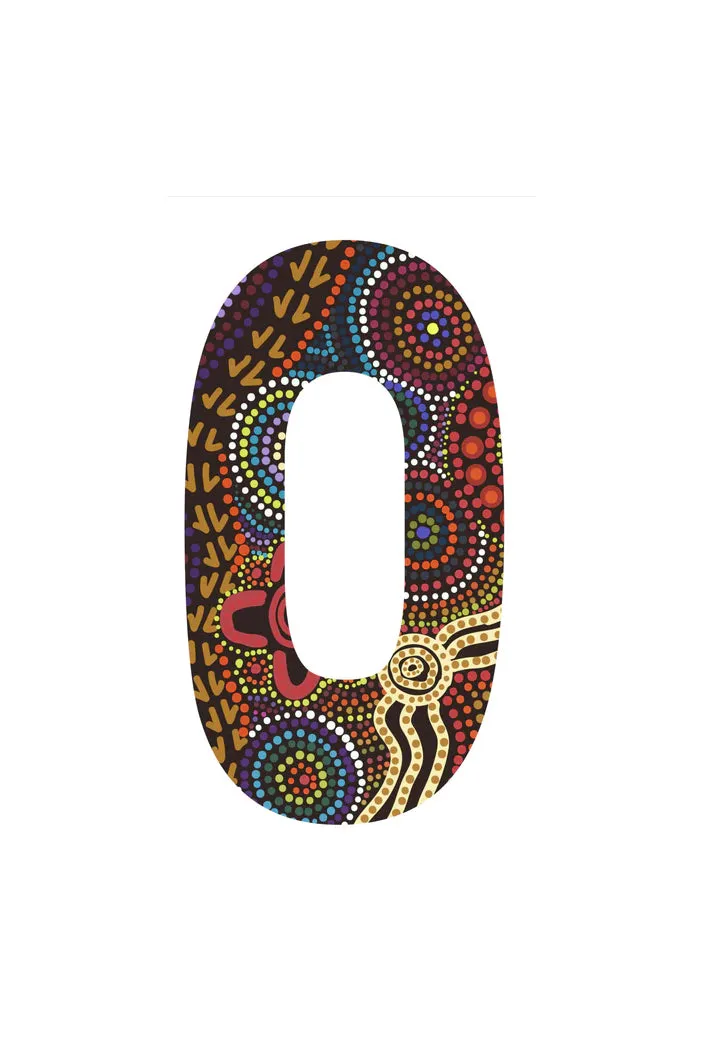 Bindigenous 'Numbers & Letters' Bin Sticker - 20x11cm