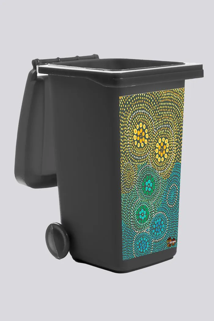 Bindigenous Yellow Bin Sticker (Fits 240L Bin)