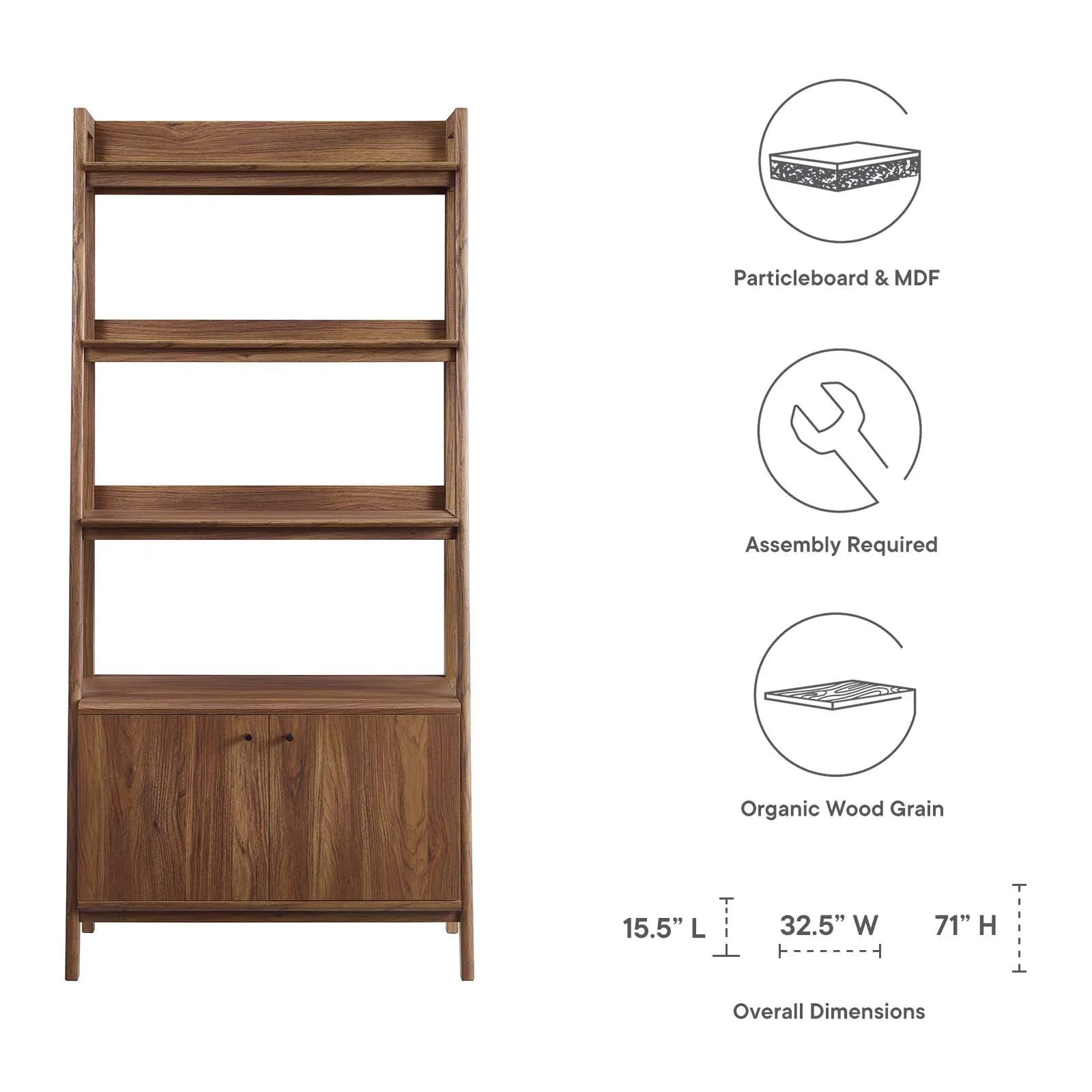 Bixby 33" Bookshelf by Modway