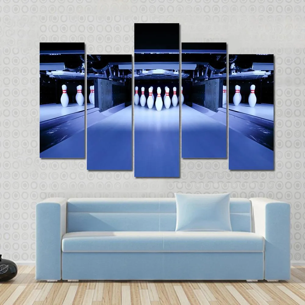 Bowling Pins Canvas Wall Art