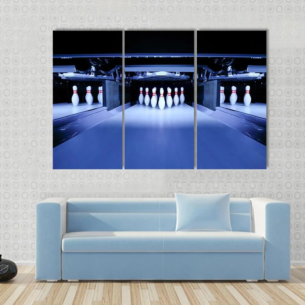 Bowling Pins Canvas Wall Art