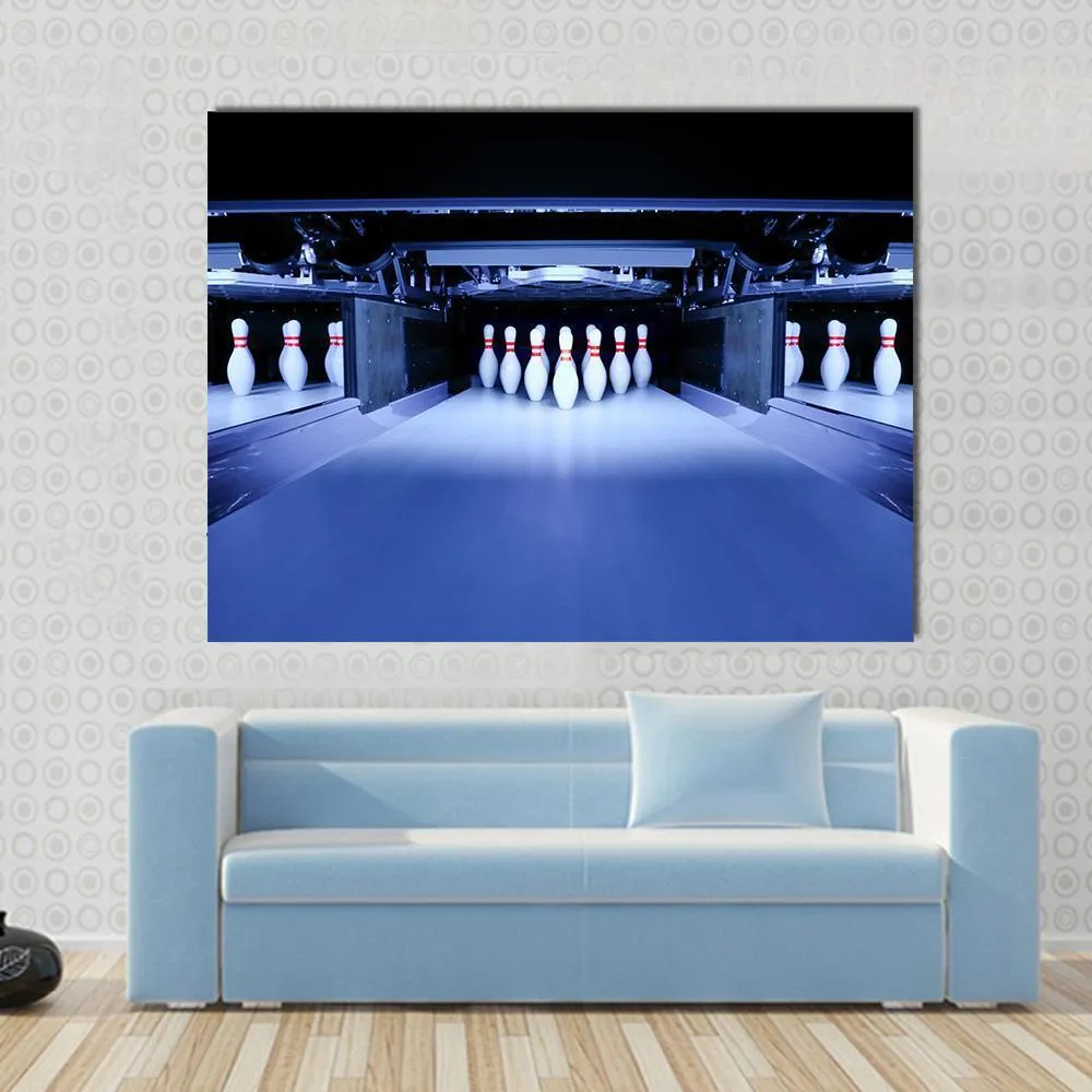 Bowling Pins Canvas Wall Art