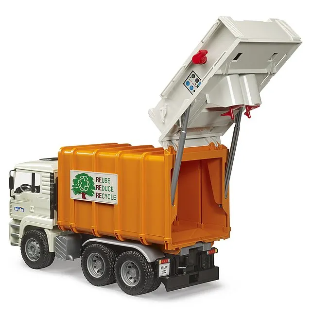 Bruder 2772 MAN TGA Rear loading garbage truck